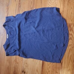 Pleione Navy Sleeveless Blouse